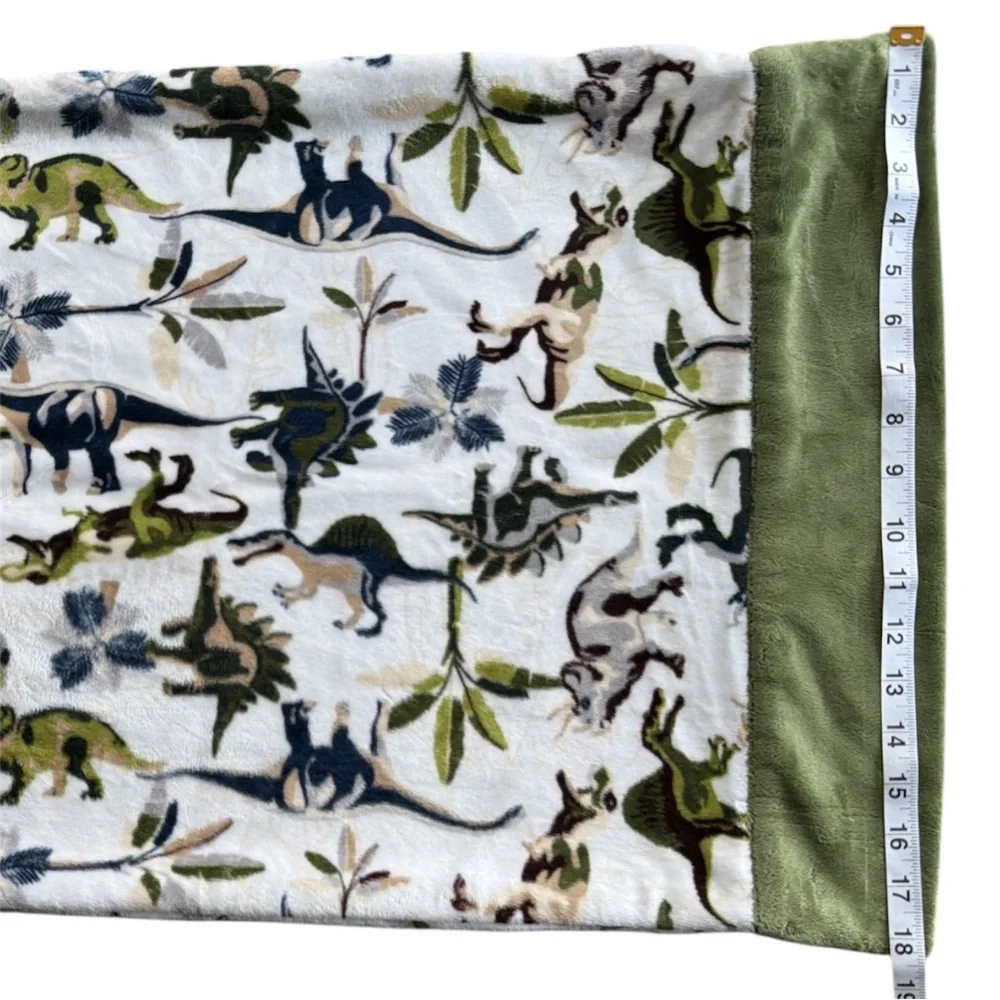 Sometimes I Sew Dinosaur Double-Sided Minky Pillowcase – Standard (NEW)